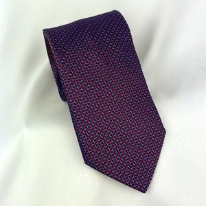 Canali Red and Blue Italian Silk Men’s Tie